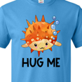 thumbnail image 4 of Inktastic Hug Me Cute Pufferfish with Bubbles T-Shirt, 4 of 5