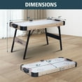 thumbnail image 3 of RayChee 54in Folding Air Hockey Table, Hockey Table Gaming Set Electronic scorekeeper w/2 Pucks, 2 Pushers, 12V Motor for Adults and Kids  (Oak), 3 of 5