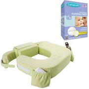 My Brest Friend - Deluxe Feeding and Nursing Pillow, Twins & Plus and Bonus Disposable Nursing Pads, 60-Count