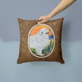 thumbnail image 2 of Carolines Treasures SS8183PW1414 Great Pyrenees Fabric Decorative Pillow, 14Hx14W, multicolor, 2 of 4