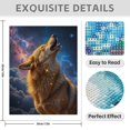 thumbnail image 3 of Diamond Art Kit for Adults, Celestial Canine Dreamscape Diamond Painting for Adults Beginners, DIY Diamond Art Painting Kits, 5D Diamond Painting Crafts for Home Decor 12x16 Frameless, 3 of 7