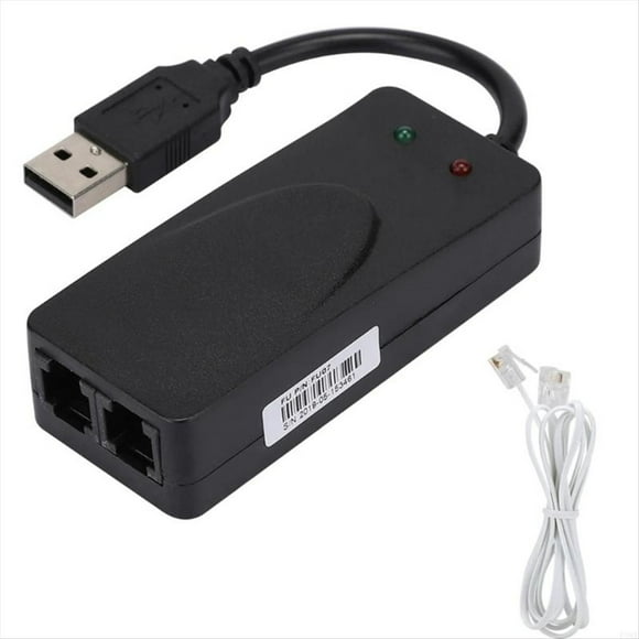 Módem Fax 920L de Doble Puerto USB 2.0 de 56 K, Controlador de Módem Externo para 7, 8 y 10 XP. Puerto de Módem USB.