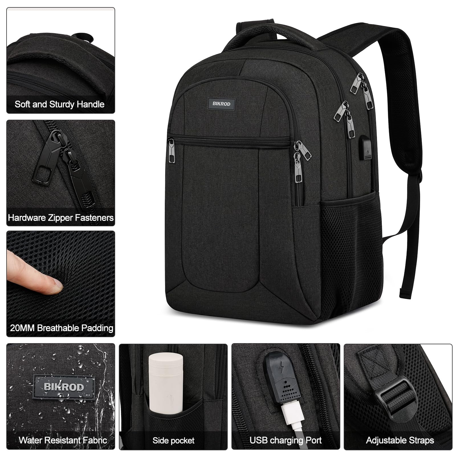 BIKROD Mochila Para Hombre, Mochila Escolar, Para Niños Y