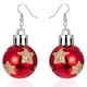thumbnail image 1 of Pendientes navideños para mujer, con diamantes de imitación, colgantes de Papá Noel, hipoalergénicos, bonitos, joyas navideñas, 1 of 6