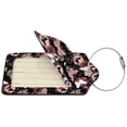 thumbnail image 2 of Disketp 4 PCS Luggage Tag for Suitcase,Butterflies1 Leather Baggage Tag with Stainless Steel Loop Privacy Cover for Women Men Girls, 2 of 5