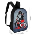 thumbnail image 2 of Rap Music Lil Darkie Song Backpack Casual Daypack School Bag Backpack Satchel Rucksack Shoulder, 2 of 5