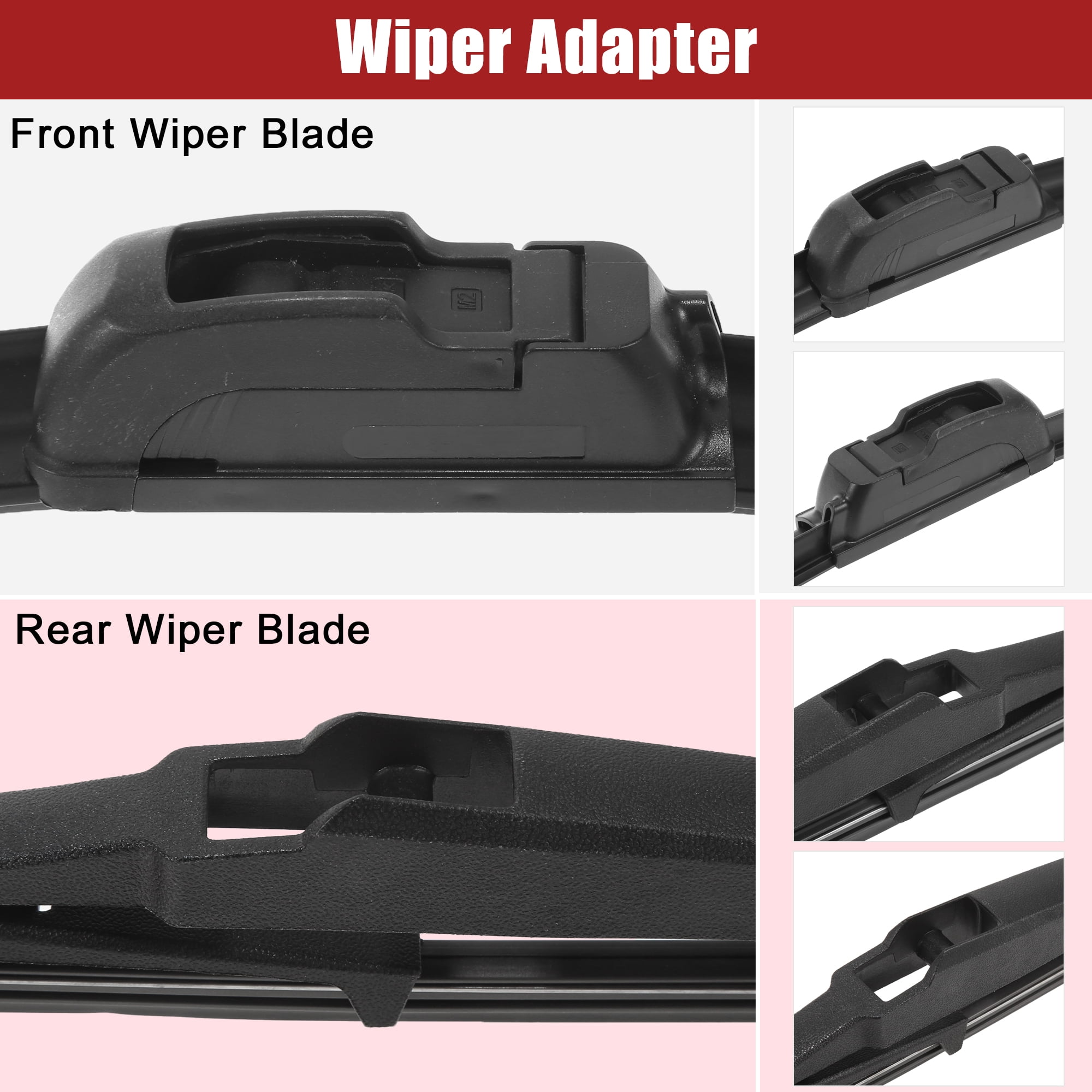 Unique Bargains 26 Inch Front Rear Windshield Wiper Blade Set for Hyundai Kona 2018 2022