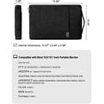 thumbnail image 2 of 15.6/16.1-inch Portable Monitor Case with Acessories Storage, Sleeve for Most 15.6/16.1" Portable Monitors, Compatible with KYY ARZOPA VILVA ForHelp KEFEYA, (Black), 2 of 4