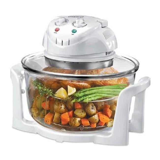 Magic Chef EWGC12W3 Electric Convection Oven, Glass Bowl, Adjust Temp