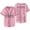 Pink, variant on BoyWithUke Lucid Dreams Tour Merch Baseball Jersey Shirt V-Neck Women Men Short Sleeve Streetwear Clothes