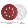 thumbnail image 2 of 72 PCS 5 Inch 8 Hole Hook and Loop Adhesive Sanding Discs Sandpaper for Random Orbital Sander 40 60 80 120 180 240 320 Grits, 2 of 5