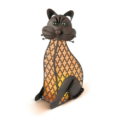 UPC: 0015759022388 | Gerson 15.5  Solar Lighted Garden Meadow Cat