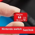 thumbnail image 4 of Memoria MicroSDXC UHS-I U3 Sandisk de 128 GB para Nintendo Switch SanDisk SDSQXAO-128G-GNCZN, 4 of 5