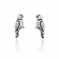 thumbnail image 3 of SilverCloseOut Sterling Silver Small Parrot Stud Earrings, 3 of 8