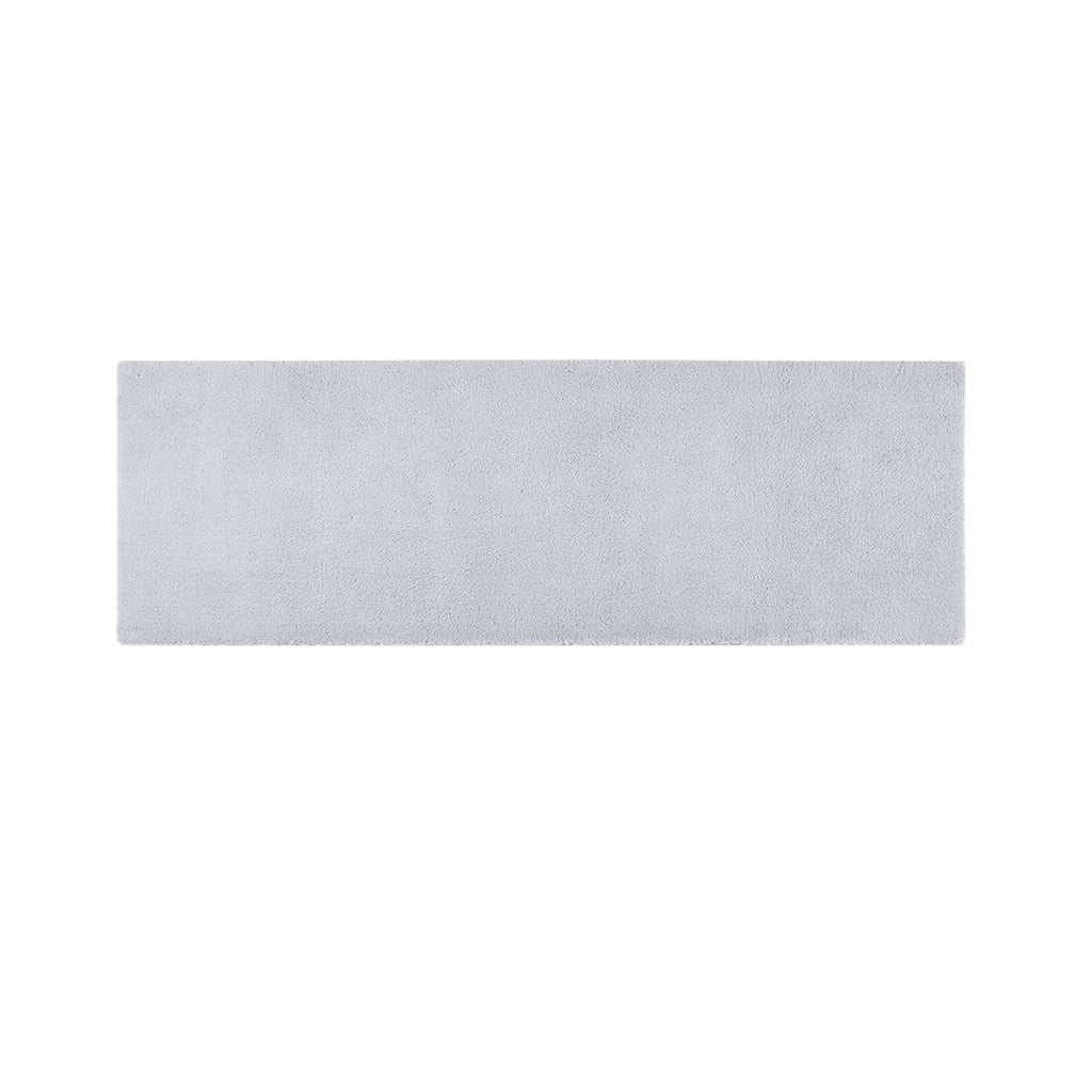 MAYEERTY Soft Polyester Bath Runner Rug, 24" x 72", Grey
