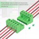 thumbnail image 5 of 2 juegos de terminal de tornillo de montaje en PCB de 12 pines de 2.54 mm 0.1 pulgadas macho hembra, verde, 5 of 6