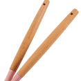 thumbnail image 4 of Non-Stick Silicone Kitchen Utensils Set with Natural Acacia Hard Wood Handle, BPA Free, Baking,  Cooking Utensils,Pink, 4 of 5