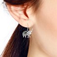 thumbnail image 5 of Majestic Thai Elephants Abalone Shell Inlays .925 Sterling Silver Earrings, 5 of 5