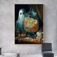 thumbnail image 4 of Póster de fantasma de montaña encantada, Manor, Academia oscura, gótico, Halloween, Impresión de lienzo lindo, póster, decoración de pared, decoración de la habitación del hogar, 4 of 4