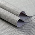 thumbnail image 6 of Grasscloth Wallpaper Textured 24in X 393in Fabric Contact Paper Brown Wall Paper Textured Linen Wallpaper Peel and Stick Self-Adhesive Thick Vinyl Embossed Film Wallpaper (Gray Brown), 6 of 6