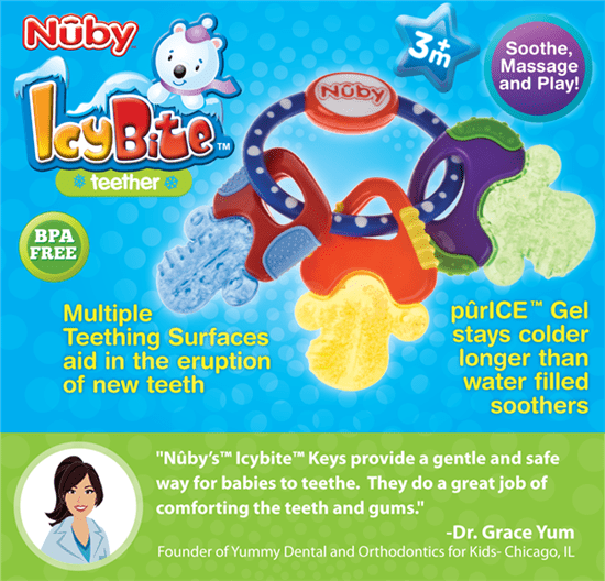 nuby ice gel teether keys