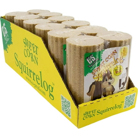 C & S Products Sweet Corn Squirrelog 6-Pack Refill