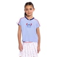 thumbnail image 2 of Stitch Girls Active V-Neck Graphic Jersey with Short Sleeves, Sizes 4-12, 2 of 7