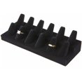 thumbnail image 2 of Plymor Black Velvet 2-Tier Ring Finger Display, Twelve on Rectangular Base, 8.125" W x 3.25" D x 2.5" H (Pack of 6), 2 of 2