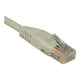 Eaton Tripp Lite Series UTP (RJ45 CAT 5e (m) Cat5e 350 MHz Molded () Ethernet Cable M/M), PoE - White, 1 ft. (0.31 M) - Câble de Raccordement - RJ-45 à RJ-45 (M) - 1 ft - UTP - - Moulé, Toronné - Blanc – image 2 sur 6