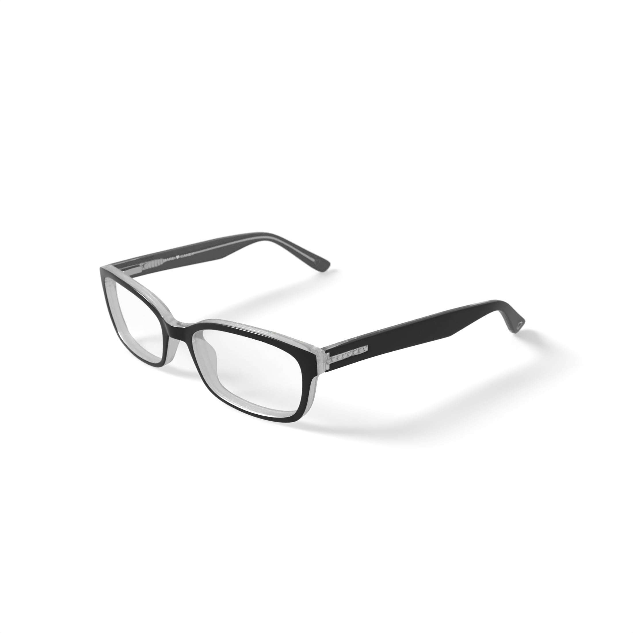 Hard Candy Women's HC17 Rectangular Prescription Eyeglasses with Case, Black