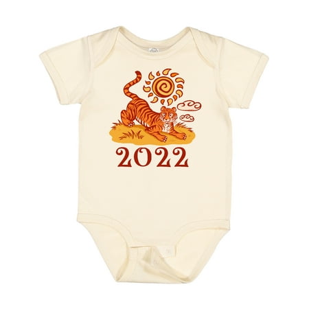 

Inktastic 2022 Chinese New Year Tiger Gift Baby Boy or Baby Girl Bodysuit