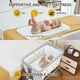thumbnail image 5 of Cuna para bebés 3 en 1 de Bedside Crib JOPHUN con ajuste de altura, color gris, 5 of 8