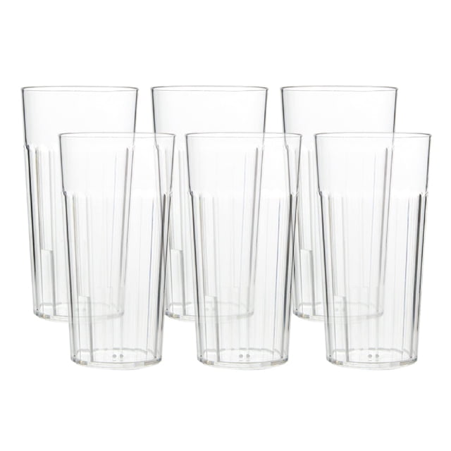 Vaso de plástico Arrow Home Products, 480 ml, juego de 6 unidades, transparentes