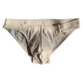 thumbnail image 1 of Cinvoph Mens Bikini Underwear Low Rise Cotton Briefs Comfortable Solid Color Stripe Underwear, 1 of 2