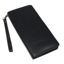 Travel Document Organizer with AirTag Holder - RFID Blocking Passport Wallet Case Family Holder ID Wristlet Wallet