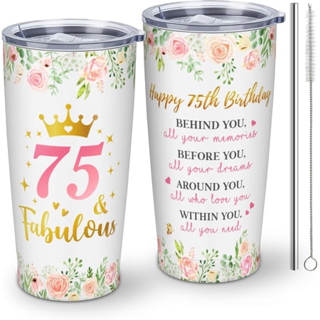 75th Birthday Gifts for Women Birthday Gifts for 75 Year Old Woman 1949 Birthday Gifts for Women Birthday Gifts for Women Turning 75 75th Birthday Gifts for Her Tumbler 20oz