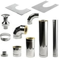 thumbnail image 2 of HUUM Chimney Kit, Sauna Wood Stove Chimney Set (Chimney Thru-Wall), 2 of 4