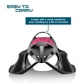 thumbnail image 4 of Sledge Neon Grip Bobsled with Insulating and Waterproof Seat by Gizmo Riders - Monster Pink, 4 of 7