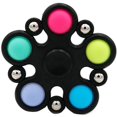 thumbnail image 1 of Mini Pop Simple Fidget Dimple Toy, Push Pop Bubble Sensory Fidget Game Toy, Silicone Bubble Flipping Board Fidgets for Home Office School, Portable Hand Fingertip-Top Rotating-Toy (Black), 1 of 8