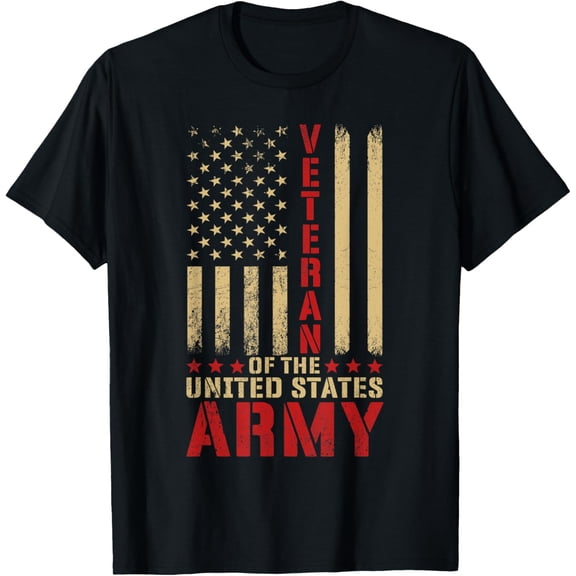 t-shirt Patriotic U.S Army Veteran Red Line American Flag Vintage T-Shirt mens t shirt,black,women,funny,misfits,men,journey