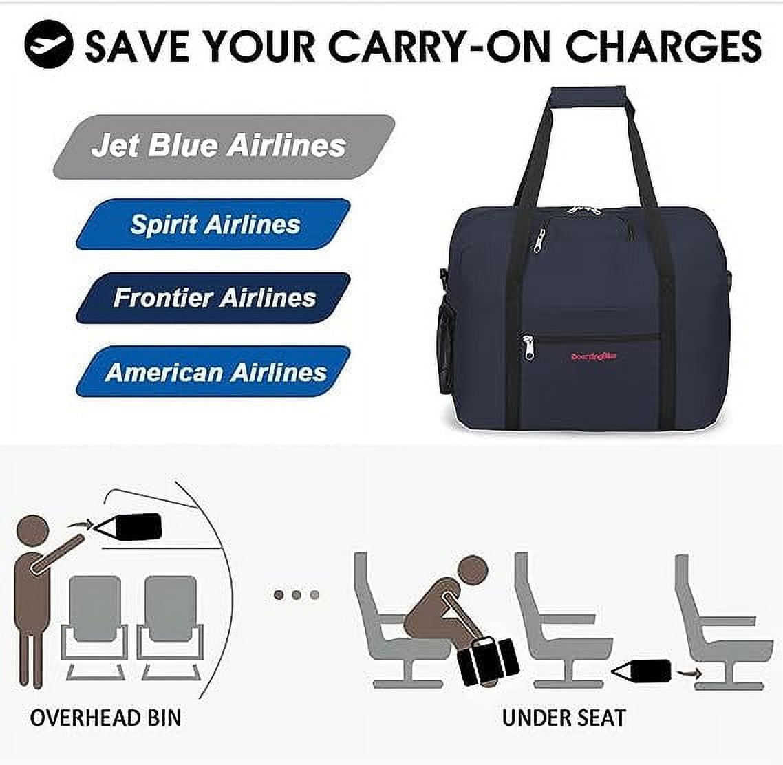 Allegiant cheap underseat size