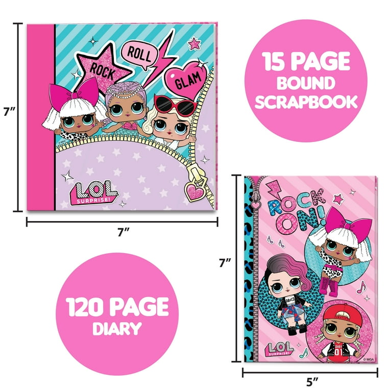 L.O.L. Surprise! 3-in-1 Stylin' Studio, Sticker Scrapbook Diary, 5