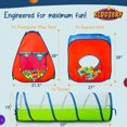 thumbnail image 4 of Tienda de campaña con túnel y piscina de bolas para niños, 3 unidades, interiores y exteriores, 4 of 6