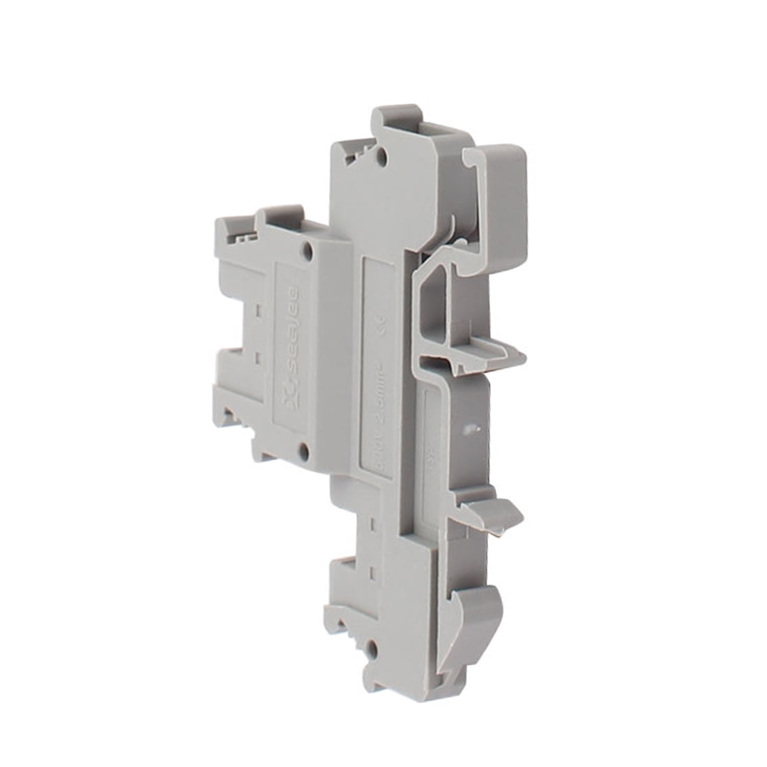 25Pcs MBKKB2.5 DIN Rail Mount Double-level Terminal Block 500V 2.5mm2 Cable Gray