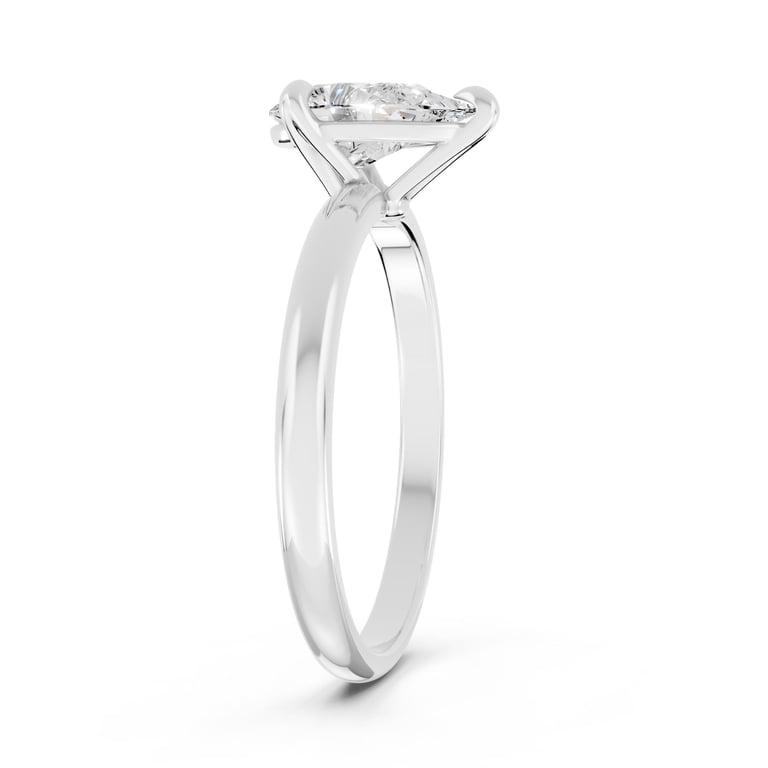 Dazzlingrock Collection Center Stone Lab White Diamond, Metal 18K White ...
