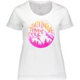thumbnail image 3 of Inktastic Gatlinburg, Tennessee- Mountains in Sunrise Colors Women's Plus Size T-Shirt, 3 of 5