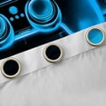 thumbnail image 4 of Manfei Boys Game Console Curtains Pack of 2 (42x84 Each), Blue Rectangle Geometric Curtains Blackout, Modern Video Gaming Bedroom Curtains, Curtains and Drapes Room Decor, 4 of 6