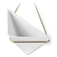thumbnail image 5 of Triangle Wall Planter Indoor, Set of 2 Ceramic Hanging Wall Planter, Geometric Succulent Air Plant Holder Vase Flower Cactus Faux Plants Containers, White Modern Decor for Home and Office, 5 of 5