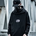 thumbnail image 2 of Japanese kanji Men hoodie streetwear pullover urban harajuku heavy cotton, 2 of 4