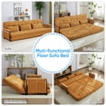 thumbnail image 4 of Puremind Canapé-Lit de Sol 86,6 Po L, Fauteuil Convertible avec Dossier Réglable à 6 Positions, Futon pour la Maison/appartement, Jaune, 4 of 7